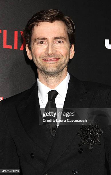 David Tennant attends the "Jessica Jones" series premiere at Regal E-Walk on November 17, 2015 in New York City.