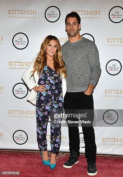 Singer/songwriter and TV personality Jessie James Decker and husband New York Jets' wide receiver Eric Decker attend the launch of her clothing brand...