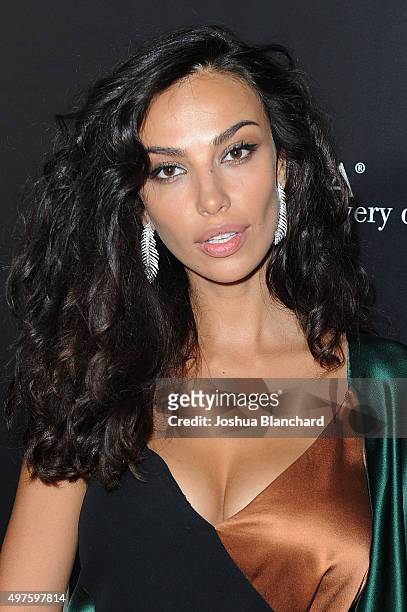 Madalina Ghenea arrives at the premiere of Fox Searchlight Pictures' "Youth" at DGA Theater on November 17, 2015 in Los Angeles, California.