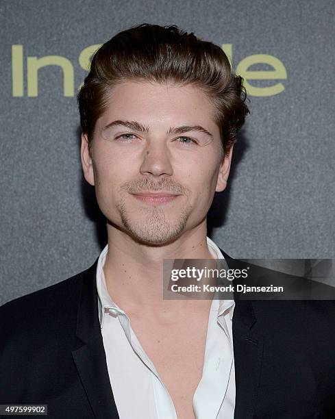 Actor Amadeus Serafini attends Hollywood Foreign Press Association and InStyle Celebration of The 2016 Golden Globe Award Season at Ysabel on...