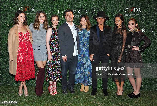 Abigail Spencer, Katharine McPhee, Gillian Jacobs, Mike Karanikolas, Elyse Walker, Michael Mente, Jamie Chung and Rowan Blanchard attend FORWARD By...