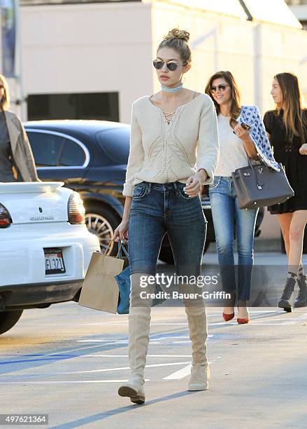 Gigi Hadid is seen on November 17, 2015 in Los Angeles, California.