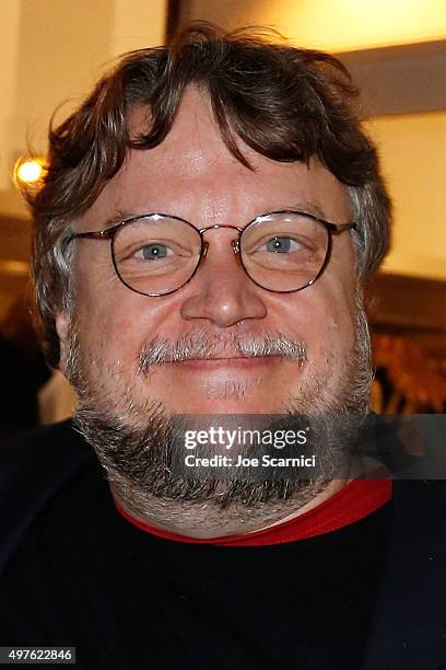 Guillermo del Toro attends the screening and discussion for Roadside Attractions' "Mr. Holmes" at Aero Theatre on November 17, 2015 in Santa Monica,...