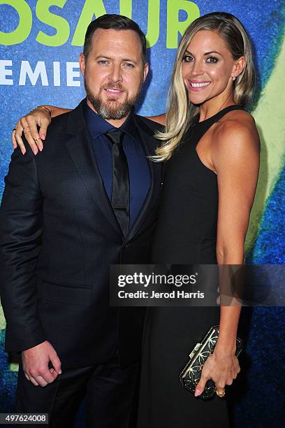 Buckley and Abigail Ochse arrive at the Premiere of Disney-Pixar's 'The Good Dinosaur' on November 17, 2015 in Hollywood, California.