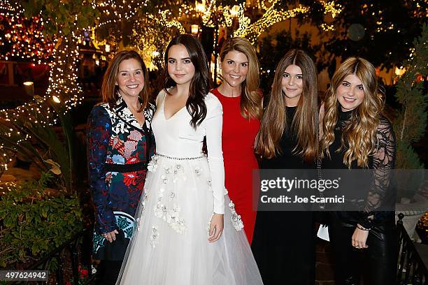 Patricia Riley, Bailee Madison, Lori Loughlin, Olivia Giannulli and Isabella Giannulli pose for a photo prior to the World Premiere Screening of...