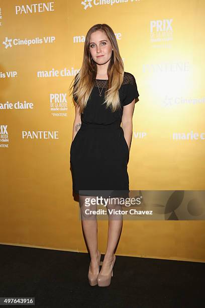 Natasha Dupeyron attends the Prix De La Mode Marie Claire at Hotel Hyatt Campos Eliseos on November 17, 2015 in Mexico City, Mexico.