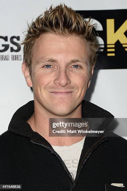 Actor Charlie Bewley arrives at the premiere of Something Kreative's "When the Bell Rings" at Fox Studios on November 17, 2015 in Los Angeles,...