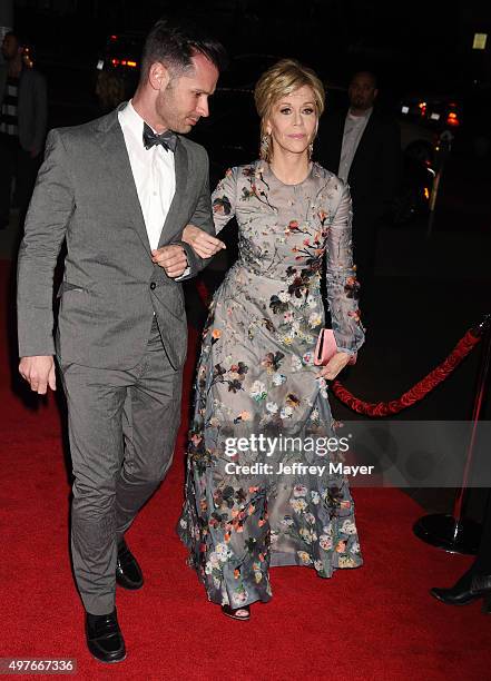 Actress Jane Fonda attends the premiere of Fox Searchlight Pictures' 'Youth' at DGA Theater on November 17, 2015 in Los Angeles, California.