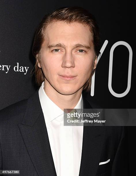 Actor Paul Dano attends the premiere of Fox Searchlight Pictures' 'Youth' at DGA Theater on November 17, 2015 in Los Angeles, California.
