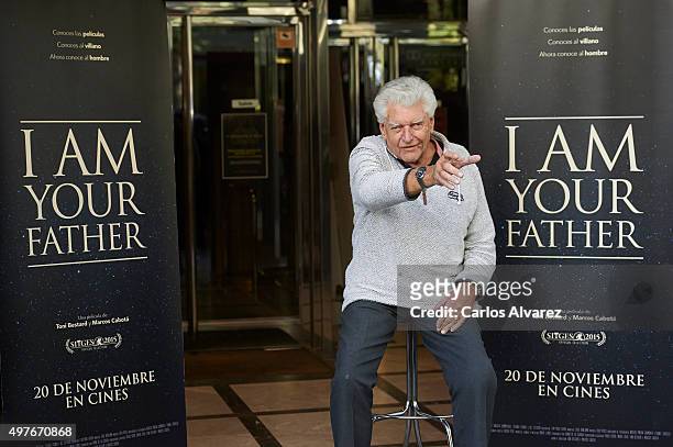 Actor David Prowse attends the "I Am Your Father'" photocall at the Verdi cinema on November 18, 2015 in Madrid, Spain.