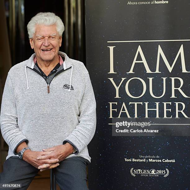 Actor David Prowse attends the "I Am Your Father'" photocall at the Verdi cinema on November 18, 2015 in Madrid, Spain.