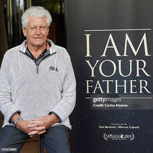 Actor David Prowse attends the "I Am Your Father'" photocall at the Verdi cinema on November 18, 2015 in Madrid, Spain.