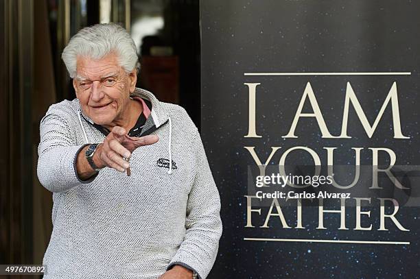 Actor David Prowse attends the "I Am Your Father'" photocall at the Verdi cinema on November 18, 2015 in Madrid, Spain.