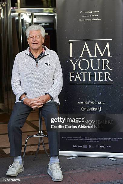 Actor David Prowse attends the "I Am Your Father'" photocall at the Verdi cinema on November 18, 2015 in Madrid, Spain.