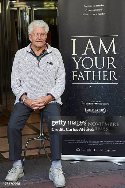 Actor David Prowse attends the "I Am Your Father'" photocall at the Verdi cinema on November 18, 2015 in Madrid, Spain.