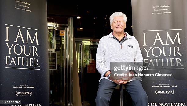 David Prowse attends 'I Am Your Father' photocall at Verdi Cinema on November 18, 2015 in Madrid, Spain.