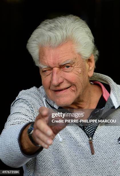 English actor David Prowse poses during the photocall for the presentation of Spanish directors Marcos Cabota and Toni Bestard's film "I Am Your...