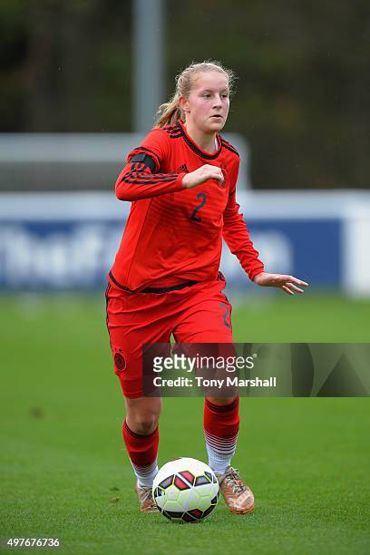 Maren Marie Tellenbroker of Germany during Women's U16s International Friendly match between England U16s Women and Germany U16s Women at St Georges...
