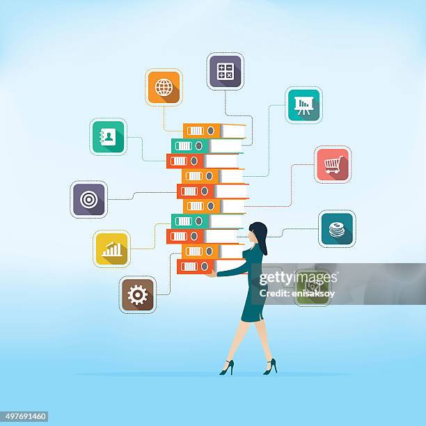 big data - excess data stock illustrations