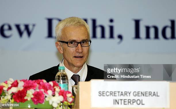 Secretary General Interpol Jurgen Stock during the 6th Global Focal Point Conference on Asset Recovery and 21st Conference of CBI & State...