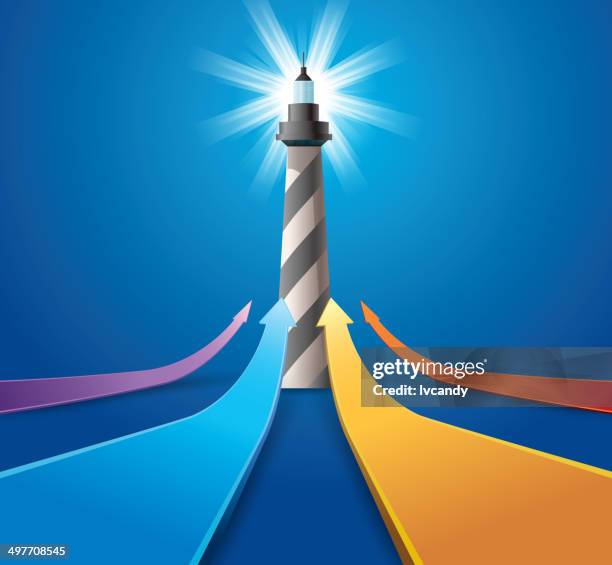 lighthouse - lighthouse light stock illustrations