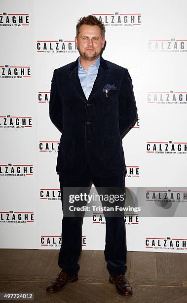 Director Vaughan Sivell attends the UK Gala Screening of "Mr Calzaghe" at May Fair Hotel on November 18, 2015 in London, England.