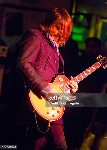 Nick Maybury of Scott Weiland and the Wildabouts performs at Hard Rock Cafe - Detroit on November 14, 2015 in Detroit, Michigan.