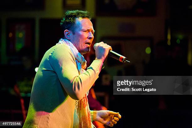 Scott Weiland and the Wildabouts perform at Hard Rock Cafe - Detroit on November 14, 2015 in Detroit, Michigan.