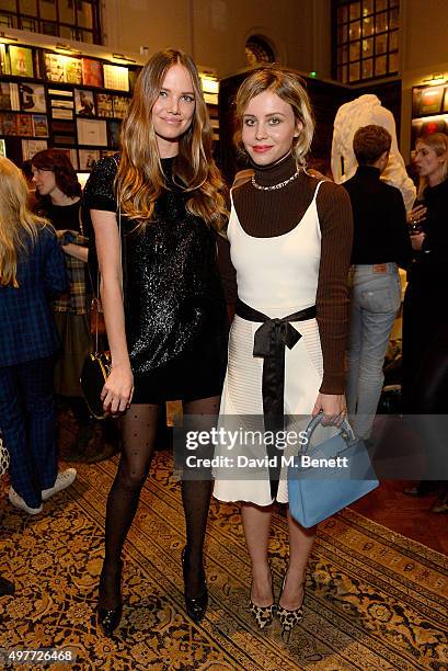 Alicia Rountree and Billie JD Porter attend the "Louis Vuitton Windows" book launch at Maison Assouline on November 18, 2015 in London, England.