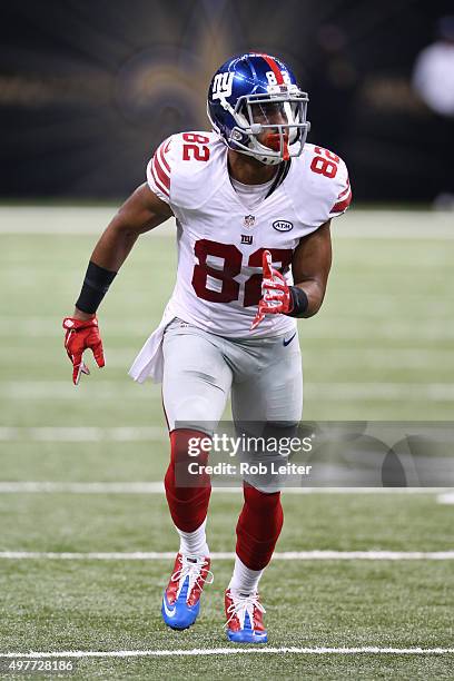 Reuben Randle of the New York Giants in action during the game against the New Orleans Saints at the Mercedes-Benz Superdome on November 1, 2015 in...