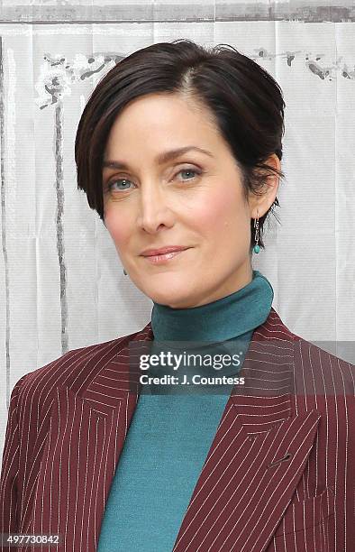 Actress Carrie Ann Moss attends AOL BUILD Presents: Carrie Ann Moss, "Jessica Jones" at AOL Studios In New York on November 18, 2015 in New York City.