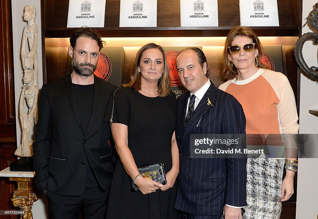 Ansel Thompson, Faye Mcleod, Prosper and Martine Assouline attend the ...