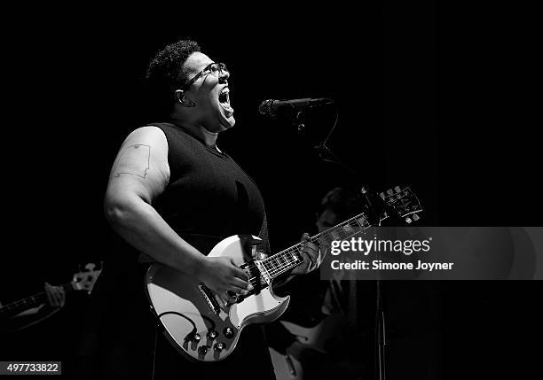 Brittany Howard of Alabama Shakes performs live on stage at O2 Academy Brixton on November 18, 2015 in London, England.