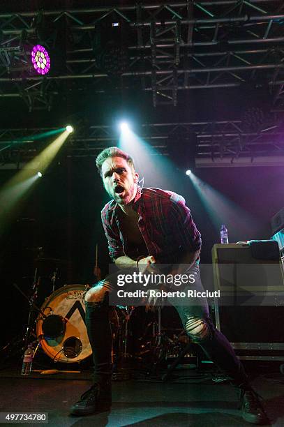 Andy Brown of Lawson performs on stage at The Liquid Room on November 18, 2015 in Edinburgh, Scotland.