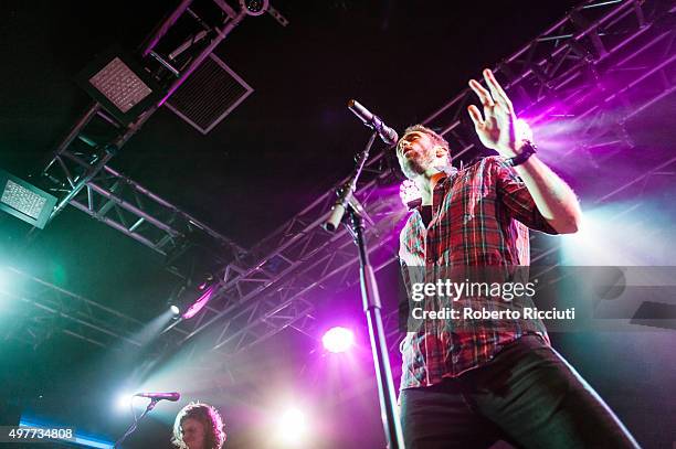 Andy Brown of Lawson performs on stage at The Liquid Room on November 18, 2015 in Edinburgh, Scotland.