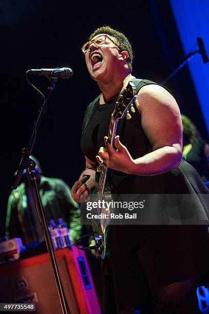 Brittany Howard from Alabama Shakes Performs at O2 Academy Brixton on November 18, 2015 in London, England.