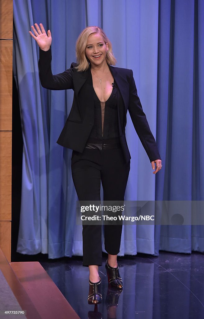 Jennifer Lawrence Visits "The Tonight Show Starring Jimmy Fallon"