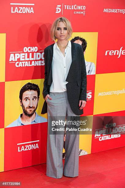 Ana Fernandez attends the 'Ocho Apellidos Catalantes' Premiere at capitol Cinema on November 18, 2015 in Madrid, Spain.