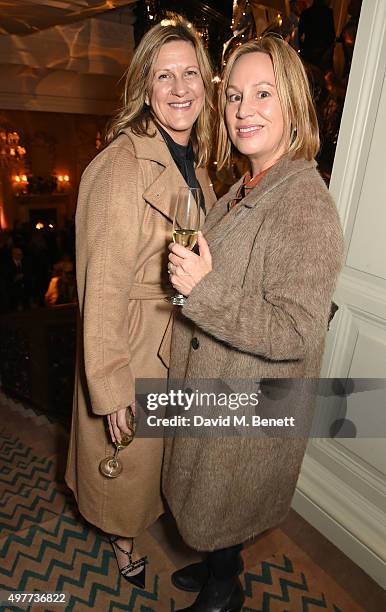 Jane Bruton attends the Claridge's Christmas Tree Party 2015, designed by Christopher Bailey for Burberry, at Claridge's Hotel on November 18, 2015...