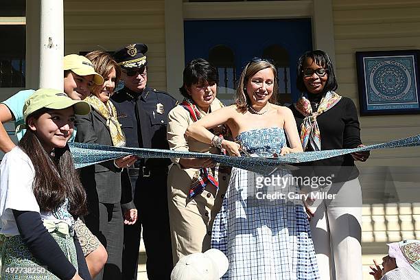 San Antonio native Marisol Deluna cuts the ribbon on her new store as Marisol Deluna New York Celebrates the Grand Opening Of Design Studio And...