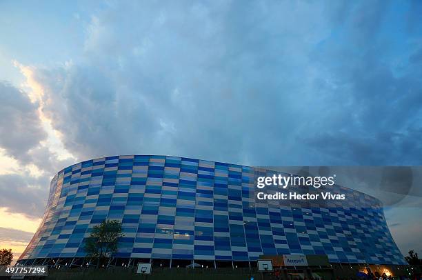 Detail of Cuauhtemoc Stadium prior the friendly match between Puebal and Boca Juniors at Cuauhtemoc Stadium on November 18, 2015 in Puebla, Mexico.