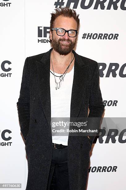 Johan Lindeberg attends the New York premiere of "#Horror" at MoMA Titus One on November 18, 2015 in New York City.