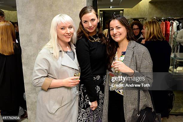 Guests attend "Badgley Mischka: American Glamour" book celebration at Bergdorf Goodman on November 18, 2015 in New York City.