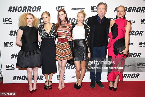 Natasha Lyonne , Tara Subkoff, Lydia Hearst, Annabelle Dexter-Jones, Timothy Hutton, and Chloe Sevigny attend the New York premiere of "#Horror" at...