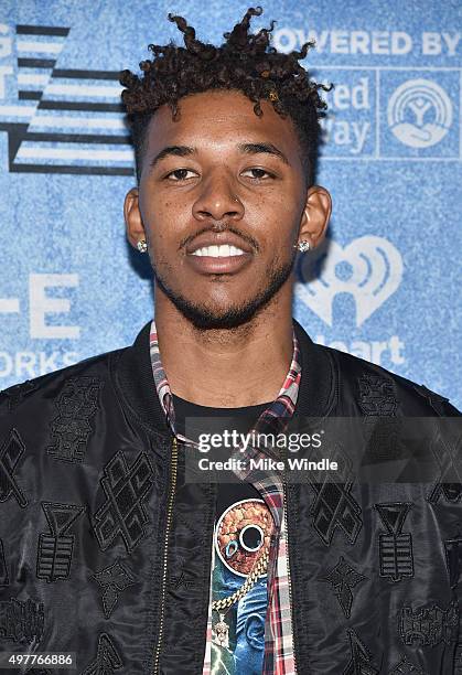 Basketball player Nick Young attends A+E Networks "Shining A Light" concert at The Shrine Auditorium on November 18, 2015 in Los Angeles, California.