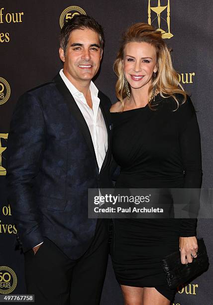 Actors Galen Gering and Jenna Gering attend the "Days Of Our Lives" 50th Anniversary at the Hollywood Palladium on November 7, 2015 in Los Angeles,...