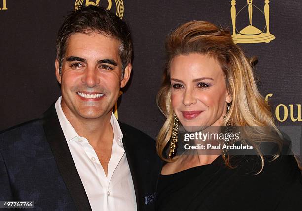 Actors Galen Gering and Jenna Gering attend the "Days Of Our Lives" 50th Anniversary at the Hollywood Palladium on November 7, 2015 in Los Angeles,...