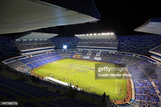 General view of Cuauhtemoc Stadium prior the friendly match between Puebla and Boca Juniors at Cuauhtemoc Stadium on November 18, 2015 in Puebla,...