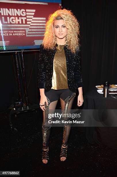 Recording artist Tori Kelly attends A+E Networks "Shining A Light" concert at The Shrine Auditorium on November 18, 2015 in Los Angeles, California.