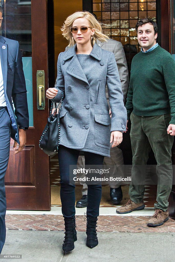 Celebrity Sightings In New York City - November 18, 2015